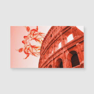 Digitale kunst van Colosseum en beelden / beeldhou