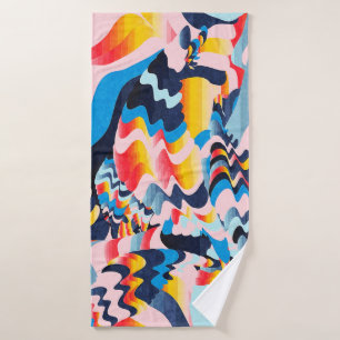 digitale kunstachtergrond badhanddoek