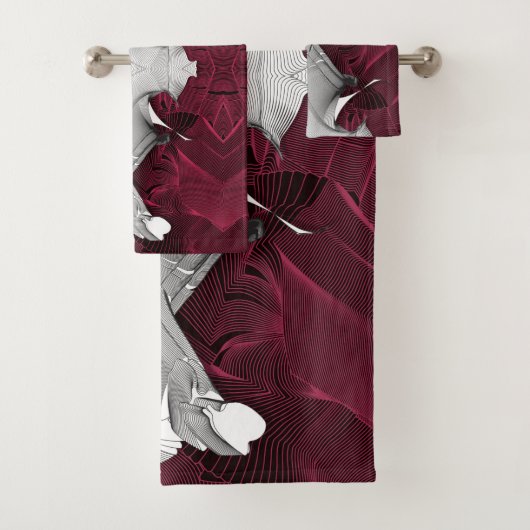 Digitale kunstafbeelding bad handdoek (Insitu)