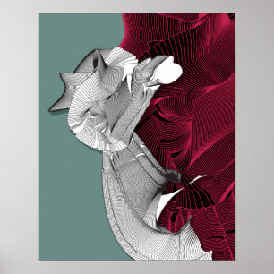 Digitale kunstafbeelding poster