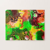 Digitale kunstschilderende vlot legpuzzel (Horizontaal)