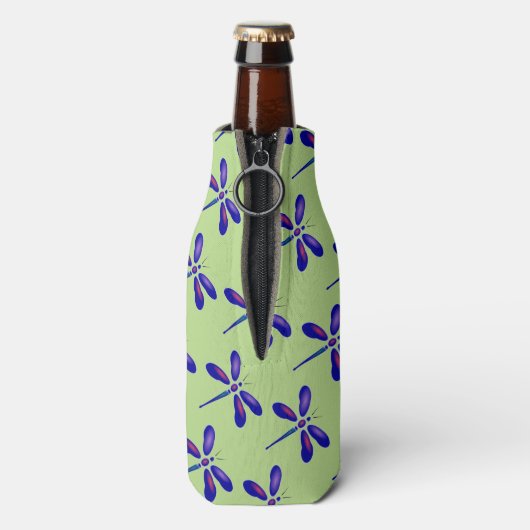 Digitale kunstvorm voor likvliegen flesjeskoeler (Fles Achterkant)