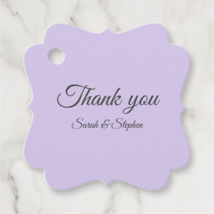 Digitale Lavendel Favor Labels