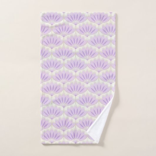 Digitale lavender Flowers Pattern Bath Towel Set Bad Handdoek (Handdoek)