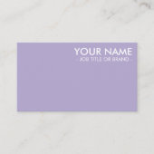 Digitale lavender | Minimale professionele QR-code Visitekaartje (Voorkant)