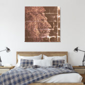 Digitale leeuwigheid in licht canvas afdruk (Insitu (Slaapkamer))