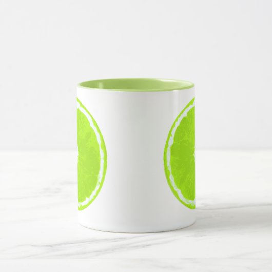 Digitale limoen Slice-verf Mok (Midden)