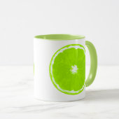 Digitale limoen Slice-verf Mok (Voorkant rechts)