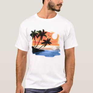 Digitale luchtdoorlaatscène t-shirt