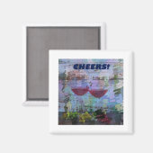 Digitale magneet met wijnindrukking (Voorkant / Achterkant)