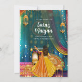 Digitale Maiyan uitnodigingen zoals Pithi uitnodig (Voorkant)