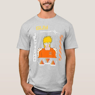 digitale man in een digitale wereld t-shirt