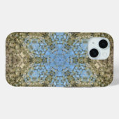 Digitale Mandala Geel en Blauw Case-Mate iPhone Case (Achterkant (horizontaal))