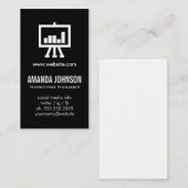 Digitale marketing / zwart visitekaartje (Voorkant / Achterkant)