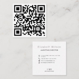 Digitale moderne zakelijke QR-code Vierkante Visitekaartje