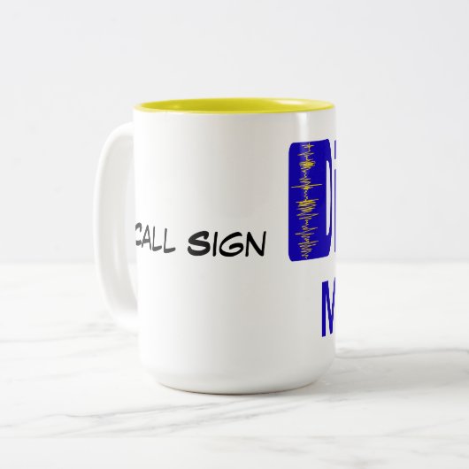 Digitale modus — Mok voor Ham-radio (Voorkant links)