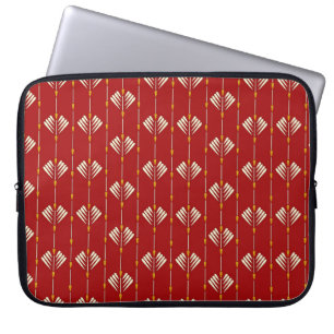 Digitale Mogal: Textiel Plant Kunstwerk. Laptop Sleeve