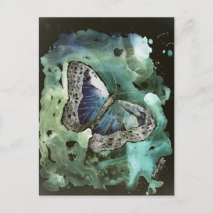 digitale monarch - vlinderschilderkaart briefkaart