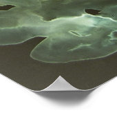 digitale monboogvlinder moderne kunstdrukkunst poster (Hoek)