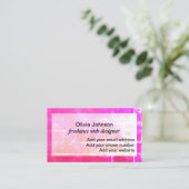 Digitale nomadenkleurige webdesigner freelance visitekaartje (Staand voorkant)