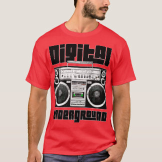 Digitale ondergrondse t-shirt