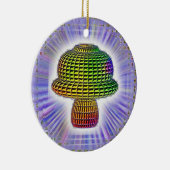 Digitale paddenstoel keramisch ornament (Rechts)