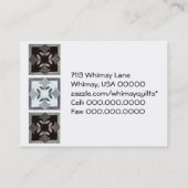 Digitale quilt-Visitekaartjes Visitekaartje (Achterkant)