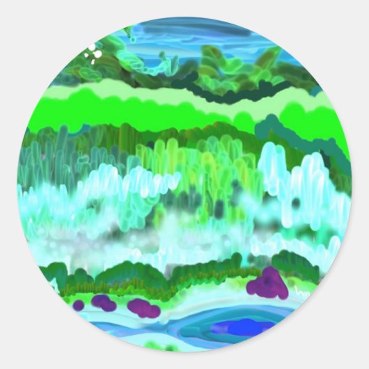 digitale renaissance-Sticker Ronde Sticker (Voorkant)