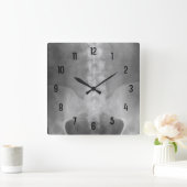 Digitale röntgenwandklok vierkante klok (Huis)