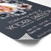 Digitale rouwadvertentie direct downloaden poster (Hoek)