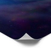 Digitale ruimtezwarte-holeyverf poster (Hoek)