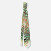 Digitale ruwe golvende slagen op bleek sinaasappel stropdas (Achterkant)