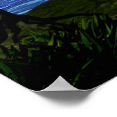 Digitale Saturnusruimte Poster (Hoek)