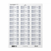 Digitale Sjabloon Eenvoudige aangepaste elegante m Etiket (Full Sheet)