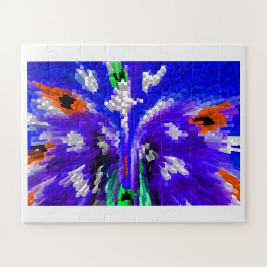 Digitale stad legpuzzel (Horizontaal)