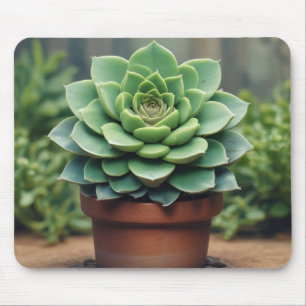 Digitale succulente sereniteit muismat
