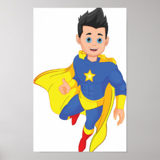 Digitale Superheld Poster & Sticker Printable