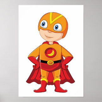 Digitale Superheld Poster & Sticker Printable