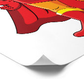 Digitale Superheld Poster & Sticker Printable (Hoek)