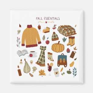 Digitale tekening herfst Essentials Magneet