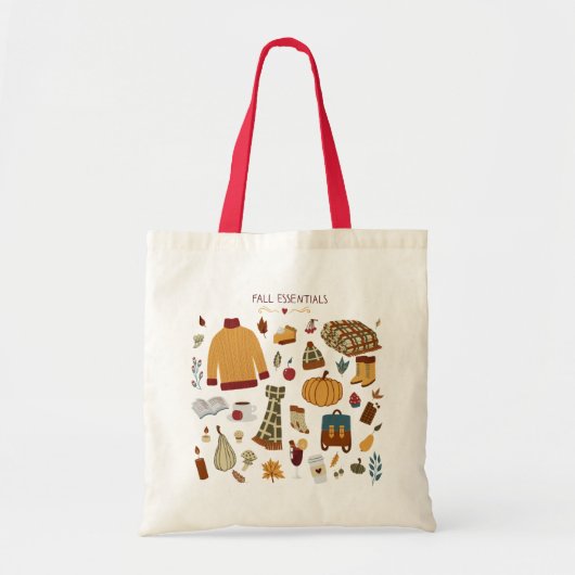 Digitale tekening herfst Essentials Tote Bag (Voorkant)