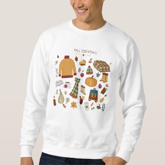 Digitale tekening herfst Essentials Trui (Voorkant)