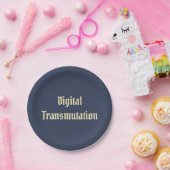 Digitale transmissie papieren bordje (Feest)