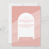 DIGITALE UITNODIGING BRUIDSSLUIER FEEST Roze Stof  (Achterkant)