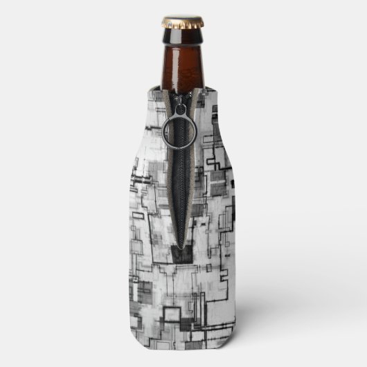 Digitale Urban Circuit Bottle Cooler (Fles Achterkant)