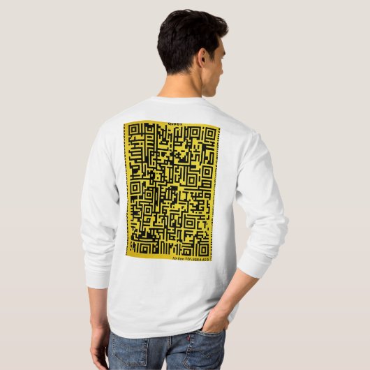 Digitale verbinding: QR Code Artistry Shirt" T-shirt (Achterkant volledig)
