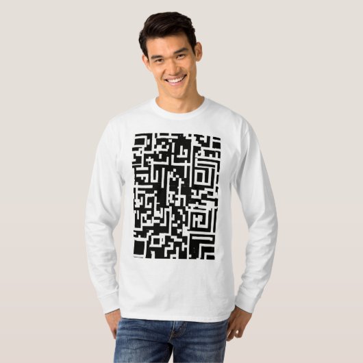 Digitale verbinding: QR Code Artistry Shirt" T-shirt (Voorkant volledig)