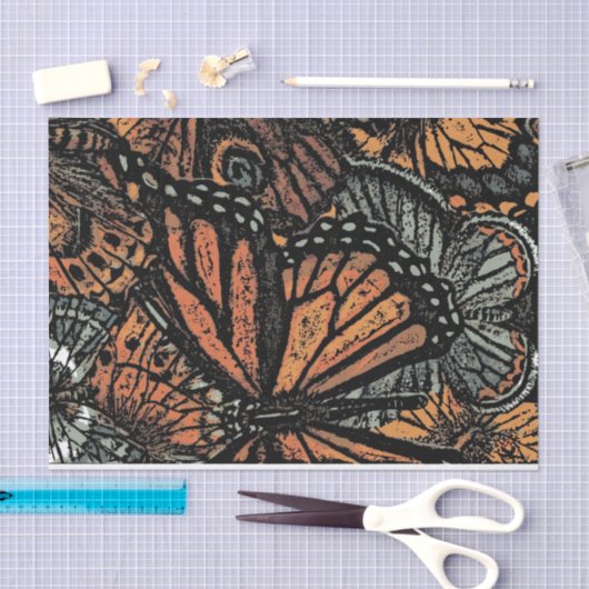 Digitale vlinder tissuepapier (Craft)