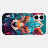 Digitale vos Case-Mate iPhone case (Achterkant (horizontaal))