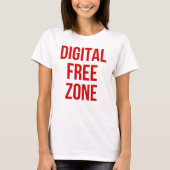 Digitale vrije zone - Anti-sociale media statement T-shirt (Voorkant)